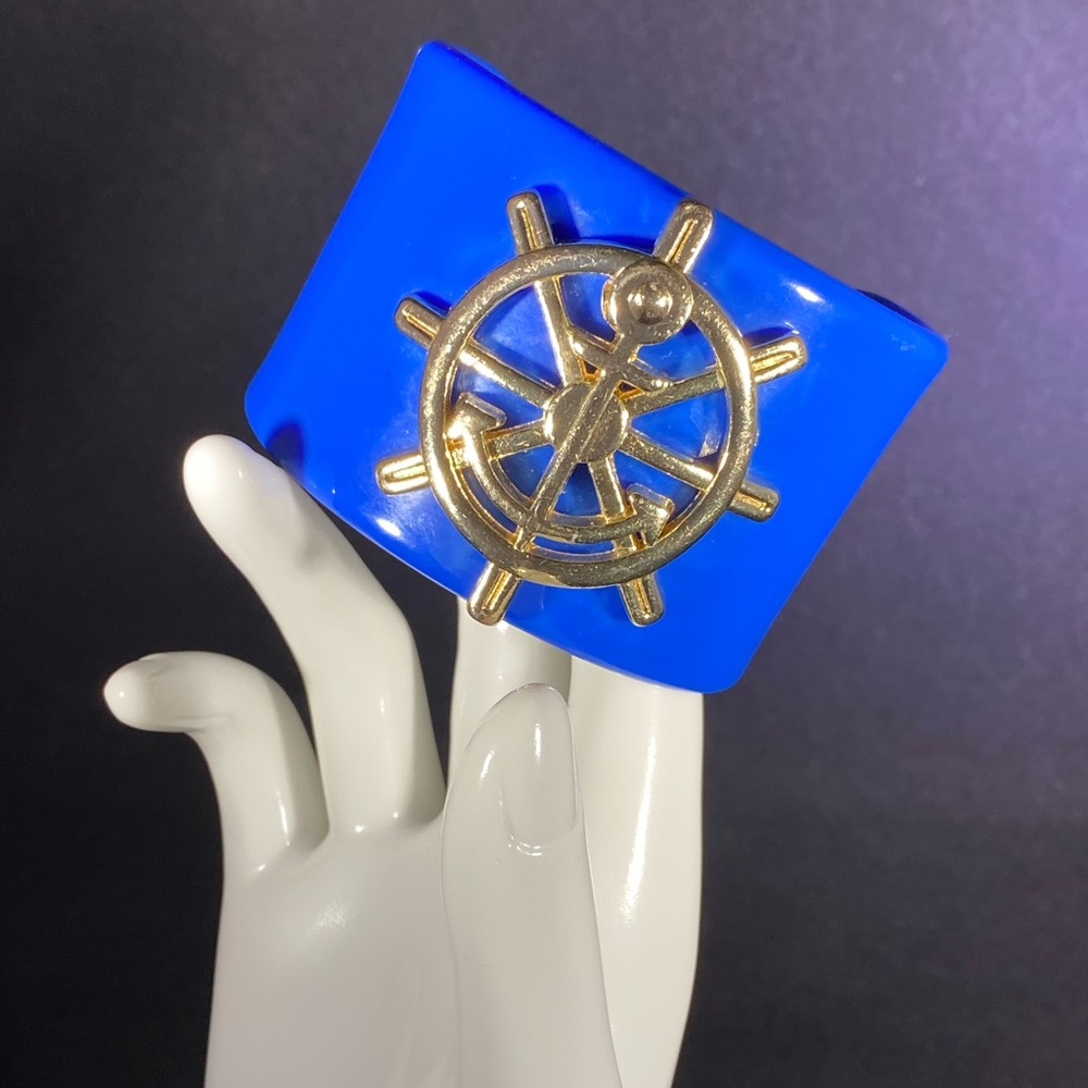 Royal Blue Mud Pie Nautical Cuff